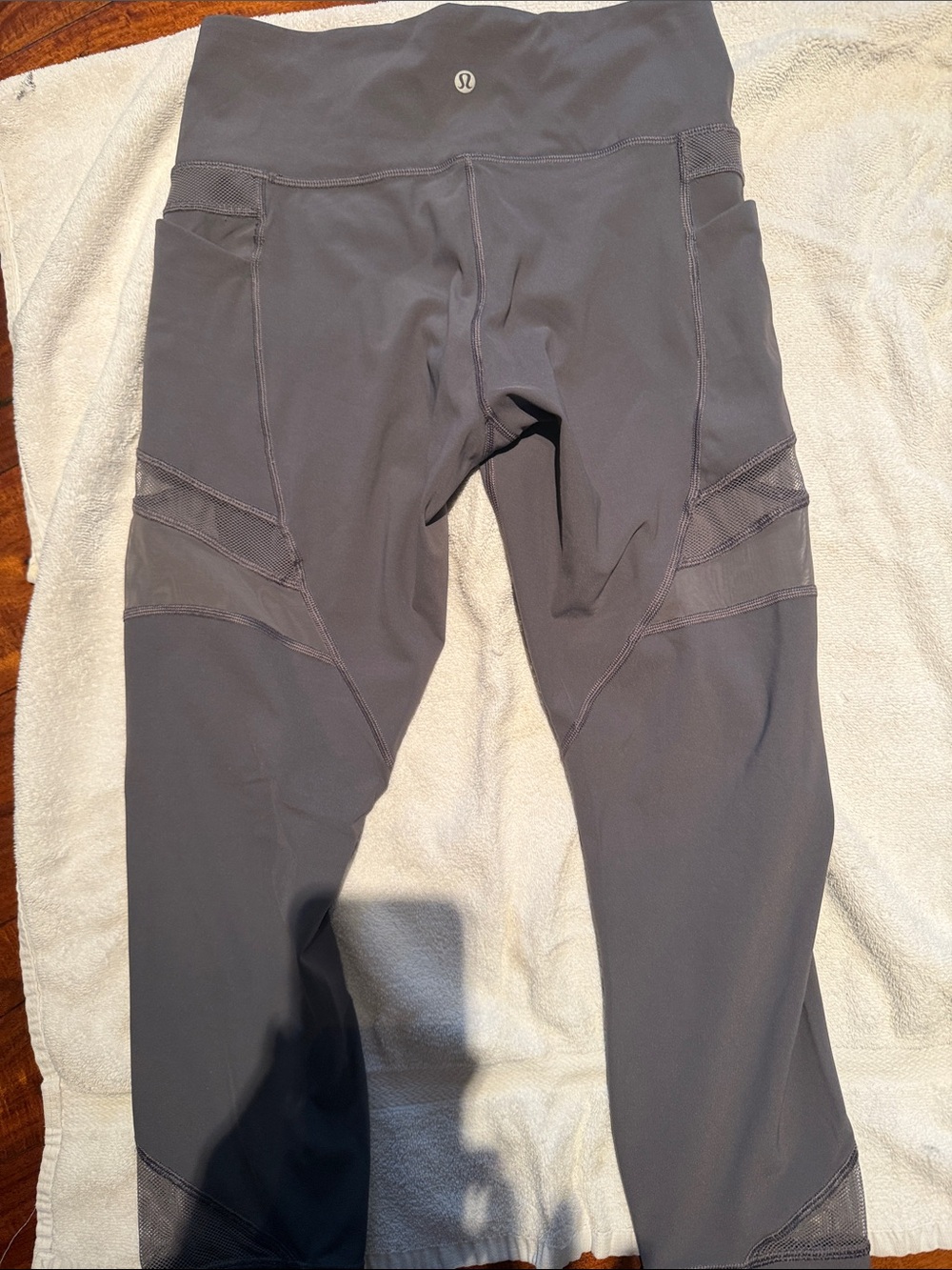 lululemon athletica Gray High-Rise Leggings with Side Pockets